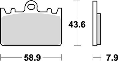 KITACO キタコ SBSブレーキパッド 666HF ZXR400 R 91-95 カタログ品番：P025-4035 メーカー品番：777-0666000