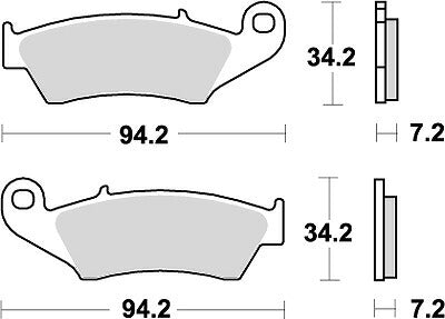 KITACO キタコ SBSブレーキパッド 694HF KDX220SR KLX300 カタログ品番：P025-4052 メーカー品番：777-0694000