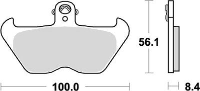 KITACO キタコ SBSブレーキパッド 703HS 1100R S99- カタログ品番：P025-4058 メーカー品番：777-0703020