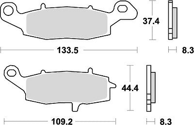 KITACO キタコ SBSブレーキパッド 705HS BANDIT250 95- カタログ品番：P025-4064 メーカー品番：777-0705020