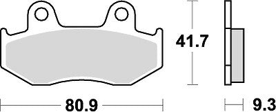 KITACO キタコ SBSブレーキパッド 709HF リード50 98- カタログ品番：P025-4067 メーカー品番：777-0709000