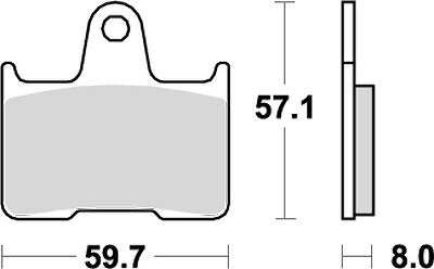 KITACO キタコ SBSブレーキパッド 715LS X-4 CB400SF(99) カタログ品番：P025-4071 メーカー品番：777-0715030