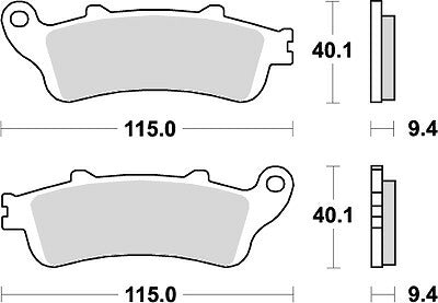 KITACO キタコ SBSブレーキパッド 722LS ST1100 A-6 カタログ品番：P025-4073 メーカー品番：777-0722030
