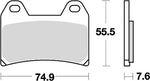 KITACO キタコ SBSブレーキパッド 727HS CB400SF V-S 97- カタログ品番：P025-4076 メーカー品番：777-0727020