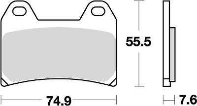 KITACO キタコ SBSブレーキパッド 727HS CB400SF V-S 97- カタログ品番：P025-4076 メーカー品番：777-0727020