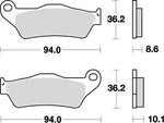 KITACO キタコ SBSブレーキパッド 742LS R1000S 99- カタログ品番：P025-4093 メーカー品番：777-0742030