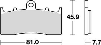 KITACO キタコ SBSブレーキパッド 743HS ZRX400 2 98- カタログ品番：P025-4095 メーカー品番：777-0743020