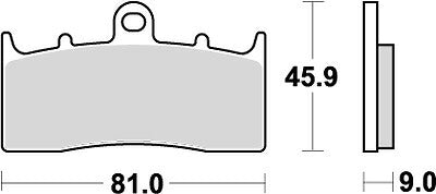 KITACO キタコ SBSブレーキパッド 778HS R1100S 01- カタログ品番：P025-4113 メーカー品番：777-0778020