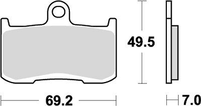 KITACO キタコ SBSブレーキパッド 782HS ZX9R 02- カタログ品番：P025-4115 メーカー品番：777-0782020
