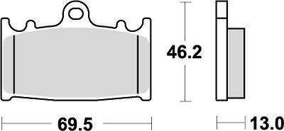 KITACO キタコ SBSブレーキパッド 789LS VL1500 INTRUDER カタログ品番：P025-4118 メーカー品番：777-0789030