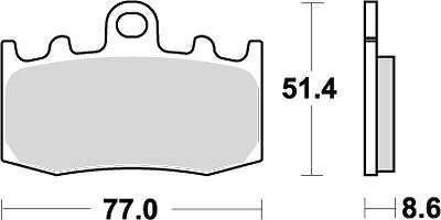 KITACO キタコ SBSブレーキパッド 796HF カタログ品番：P025-4120 メーカー品番：777-0796000
