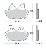 KITACO キタコ SBSブレーキパッド 826HS HARLEY 05 カタログ品番：P025-4130 メーカー品番：777-0826020