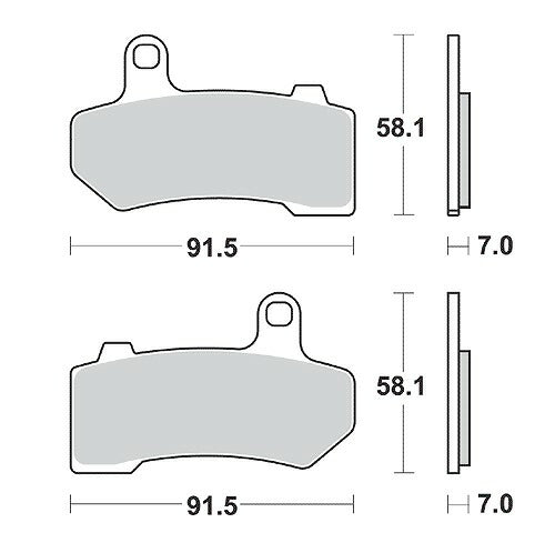 KITACO キタコ SBSブレーキパッド 830HS V-ROD 06 カタログ品番：P025-4133 メーカー品番：777-0830020