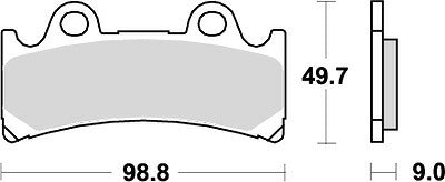 KITACO キタコ SBSブレーキパッド 683HF YZF750R 93- カタログ品番：P025-4141 メーカー品番：777-0683000