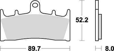 KITACO キタコ SBSブレーキパッド 686HF ZX7 R 96- カタログ品番：P025-4143 メーカー品番：777-0686000