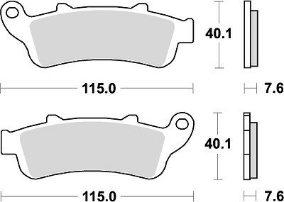 KITACO キタコ SBSブレーキパッド 721HF FORSIGHT カタログ品番：P025-4145 メーカー品番：777-0721000