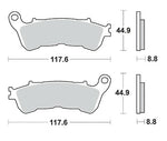 KITACO キタコ SBSブレーキパッド 828HF FORZA-X Z 05- カタログ品番：P025-4152 メーカー品番：777-0828000