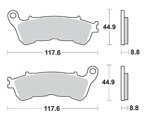 KITACO キタコ SBSブレーキパッド 828HF FORZA-X Z 05- カタログ品番：P025-4152 メーカー品番：777-0828000
