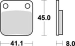 KITACO キタコ SBSブレーキパッド E100(536) MAGNA50 CRM50 カタログ品番：P025-4154 メーカー品番：777-0100000