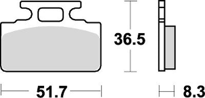 KITACO キタコ SBSブレーキパッド E110 カタログ品番：P025-4160 メーカー品番：777-0110000