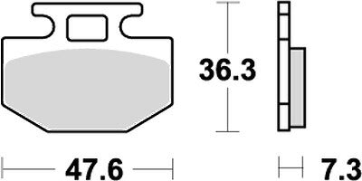 KITACO キタコ SBSブレーキパッド E112(628) LEAD50SS -85 カタログ品番：P025-4162 メーカー品番：777-0112000
