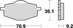 KITACO キタコ SBSブレーキパッド 575SI DT200R 85-89 カタログ品番：P025-4186 メーカー品番：777-0575070