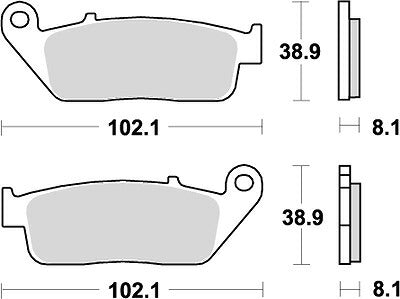 KITACO キタコ SBSブレーキパッド 627DC CBR400RR カタログ品番：P025-4212 メーカー品番：777-0627081