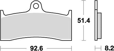 KITACO キタコ SBSブレーキパッド 676DC ZX7RR カタログ品番：P025-4242 メーカー品番：777-0676081