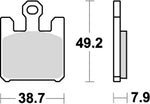 KITACO キタコ SBSブレーキパッド 788DC ZX6RR 03- カタログ品番：P025-4290 メーカー品番：777-0788081