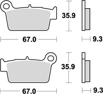 KITACO キタコ SBSブレーキパッド 790SI YZ125 250 450 カタログ品番：P025-4292 メーカー品番：777-0790070