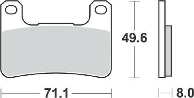KITACO キタコ SBSブレーキパッド 806DC GSXR 04 カタログ品番：P025-4294 メーカー品番：777-0806081