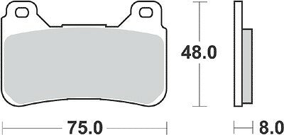 KITACO キタコ SBSブレーキパッド 809DC CBR1000RR 04 カタログ品番：P025-4295 メーカー品番：777-0809081