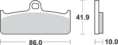 KITACO キタコ SBSブレーキパッド 825DC NISSIN 4P カタログ品番：P025-4296 メーカー品番：777-0825081