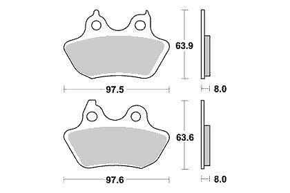 KITACO キタコ SBSブレーキパッド 846LS H-D カタログ品番：P040-5968 メーカー品番：777-0846030