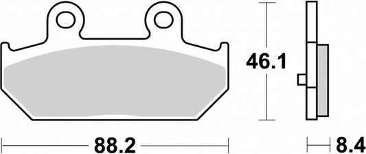 KITACO キタコ SBSブレーキパッド E182(804) スカイウェーブ650 カタログ品番：P047-4260 メーカー品番：777-0182000