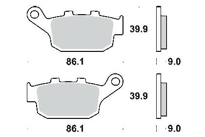 KITACO キタコ SBSブレーキパッド 657HF CB750(RC42) etc カタログ品番：P048-8770 メーカー品番：777-0657000
