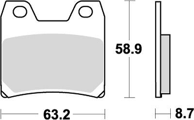 KITACO キタコ SBSブレーキパッド 770HF XJR1300 02- カタログ品番：P025-4111 メーカー品番：777-0770000