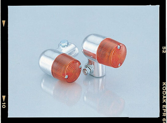 KITACO キタコ ウインカーランプセット オレンジ メッキ マル ミニ カタログ品番：P025-6668 メーカー品番：800-5001606