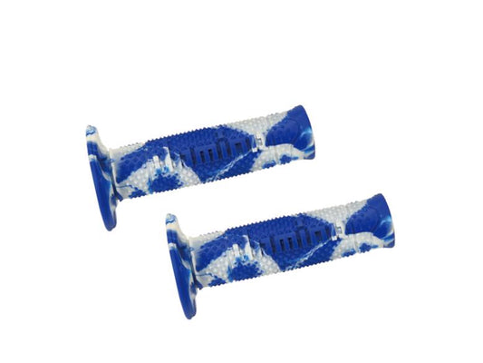 domino グリップ オフロード スネークスタイル ブルー×ホワイト