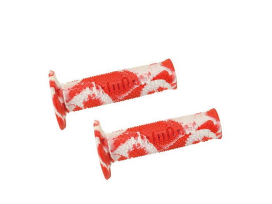 domino グリップ オフロード スネークスタイル レッド×ホワイト