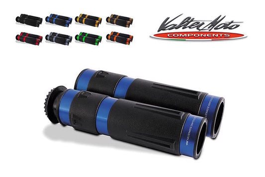VALTER MOTO COMPONENTS バルターモト.C グリップ STREETタイプ ブルー 汎用 カタログ品番：P070-8039 メーカー品番：VMC-GRP02