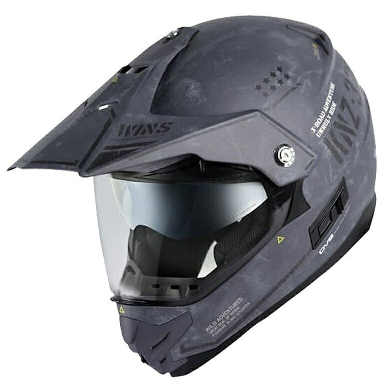【WINS】X-ROAD COMBAT オフロードへルメット　D12 マットアーミーグレー XL【4560385768149】