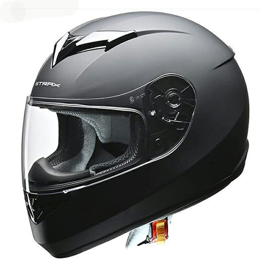 訳あり在庫 LEAD STRAX（ストラックス）フルフェイスヘルメット マットブラック L（59-60cm未満）SF-12