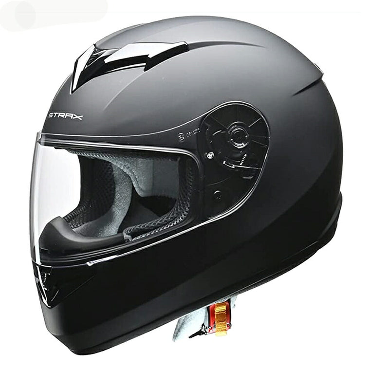 訳あり在庫 LEAD STRAX（ストラックス）フルフェイスヘルメット マットブラック L（59-60cm未満）SF-12
