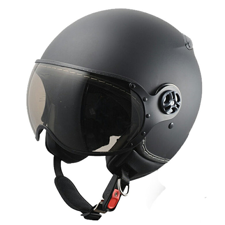訳あり在庫 シレックス BARKIN パイロットへルメット マットブラック フリー（57-59cm）ZS210K-RMBL