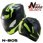 NIKKO HELMET N-805蛍光カラー BLACK/YELLOW