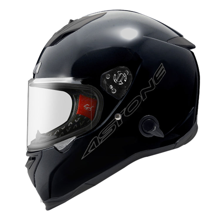 バイクフルフェイスヘルメット ASTONE(アストン) GTB800 ABS インナーシールド装備 ソリッドブラック