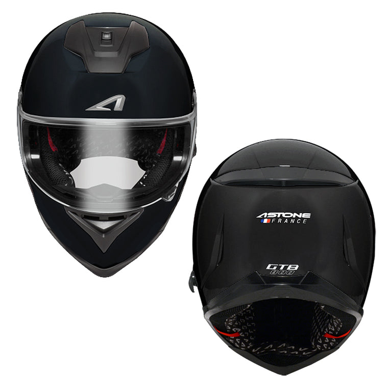 バイクフルフェイスヘルメット ASTONE(アストン) GTB800 ABS インナーシールド装備 ソリッドブラック
