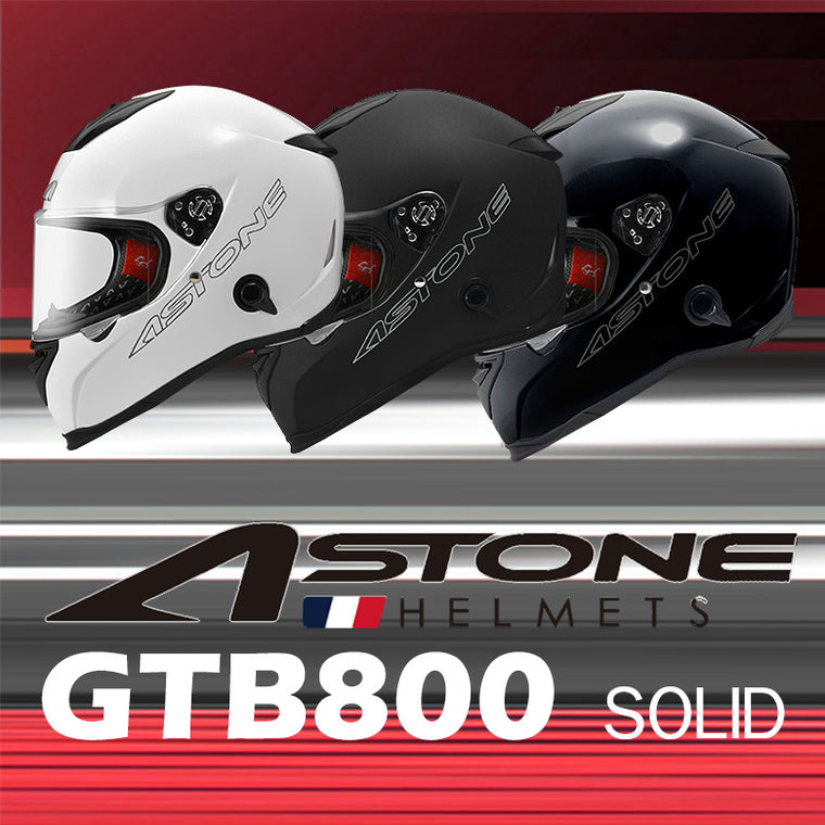 バイクフルフェイスヘルメット ASTONE(アストン) GTB800 ABS インナーシールド装備 ソリッドブラック