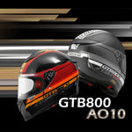 バイクフルフェイスヘルメット ASTONE(アストン) GTB800 ABS インナーシールド装備 グラフィック BLACK/AO10 RED